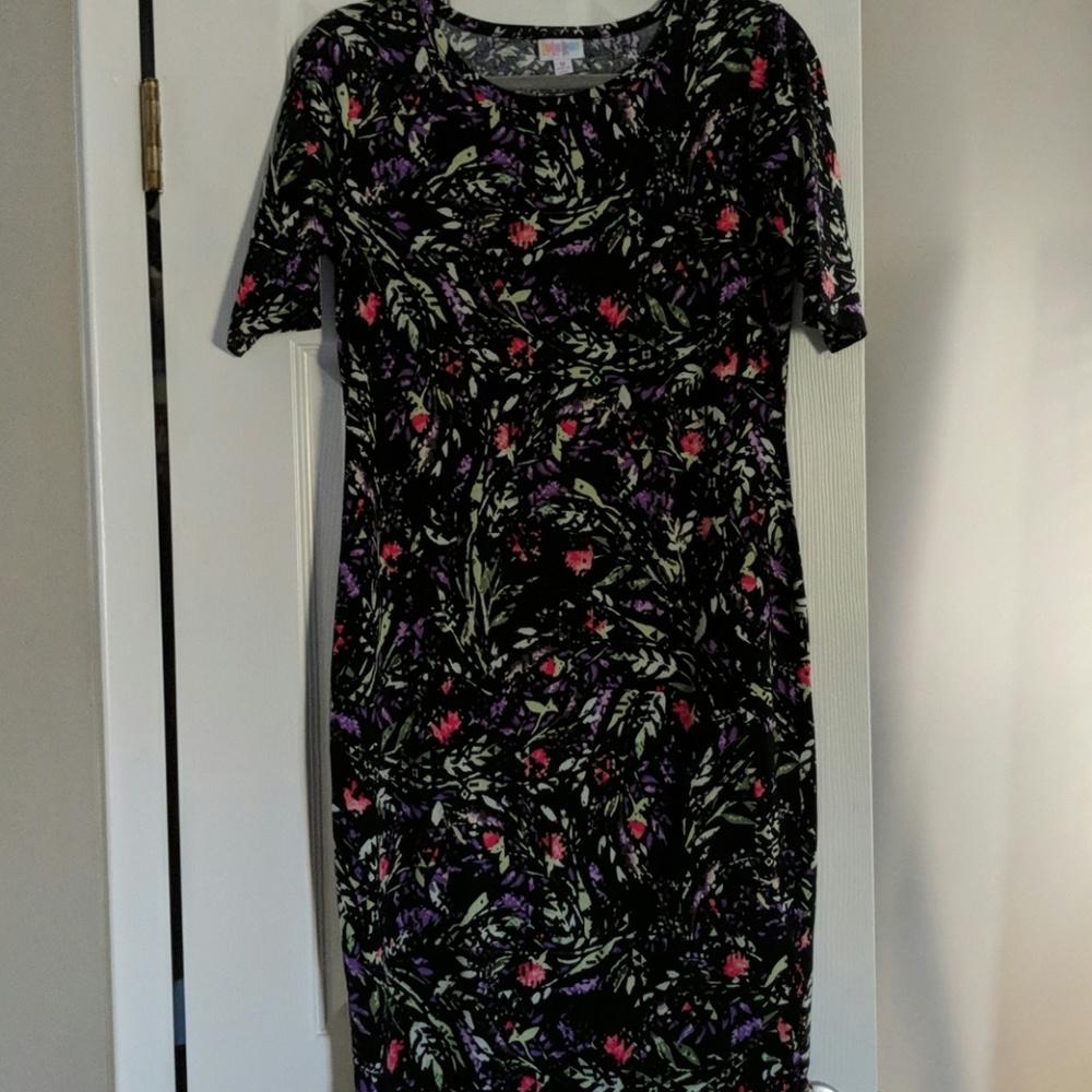 Floral Lularoe Julia Dress Size Medium